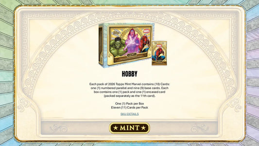 2026 topps Marvel Mint Hobby Box