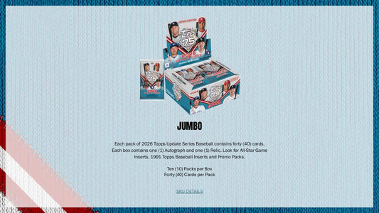 2026 Topps Update Series Baseball Jumbo Box