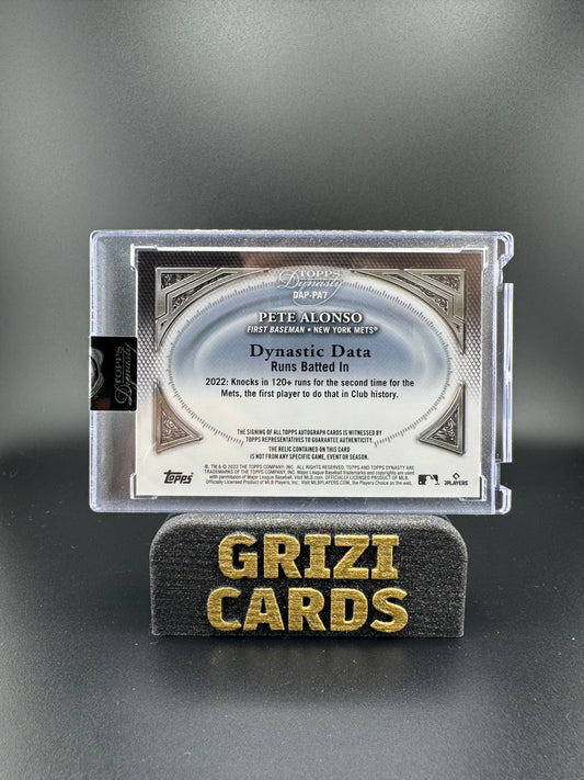 Pete Alonso – Topps Dynasty 2023 – Auto Patch – 1/1