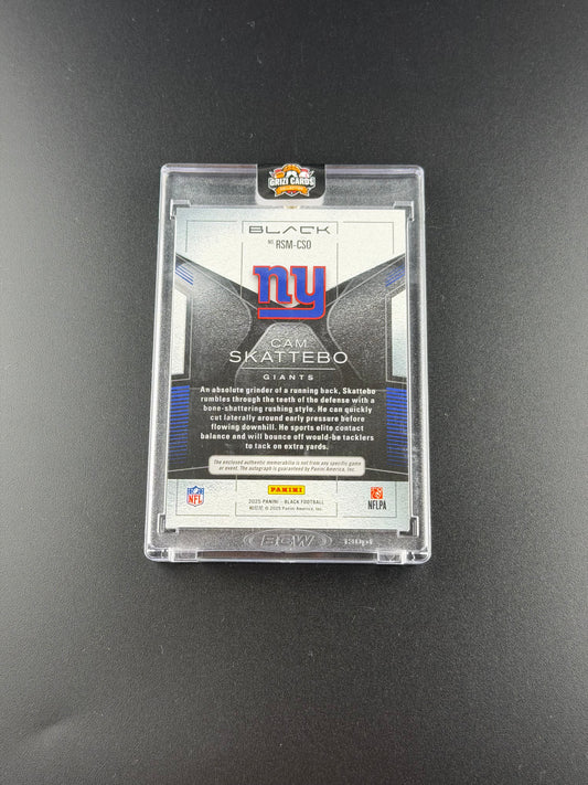 Cam Skattebo – 2024 Panini Black Football – Rookie Patch Autograph – /50