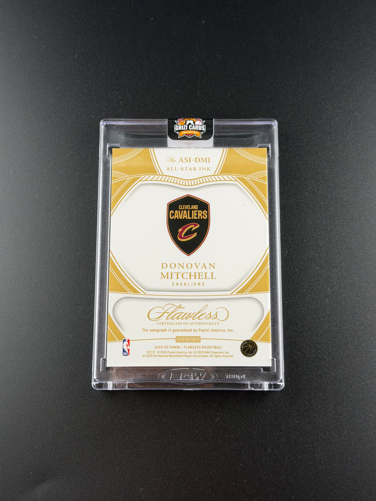 Donovan Mitchell – Panini Flawless Basketball 2024–25 – All-Star Ink Autograph – 3/5.