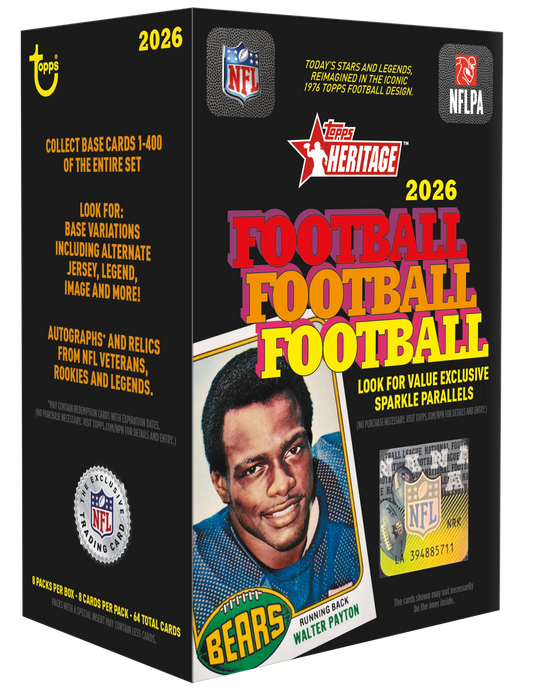 2026 Topps Heritage Football Value Box