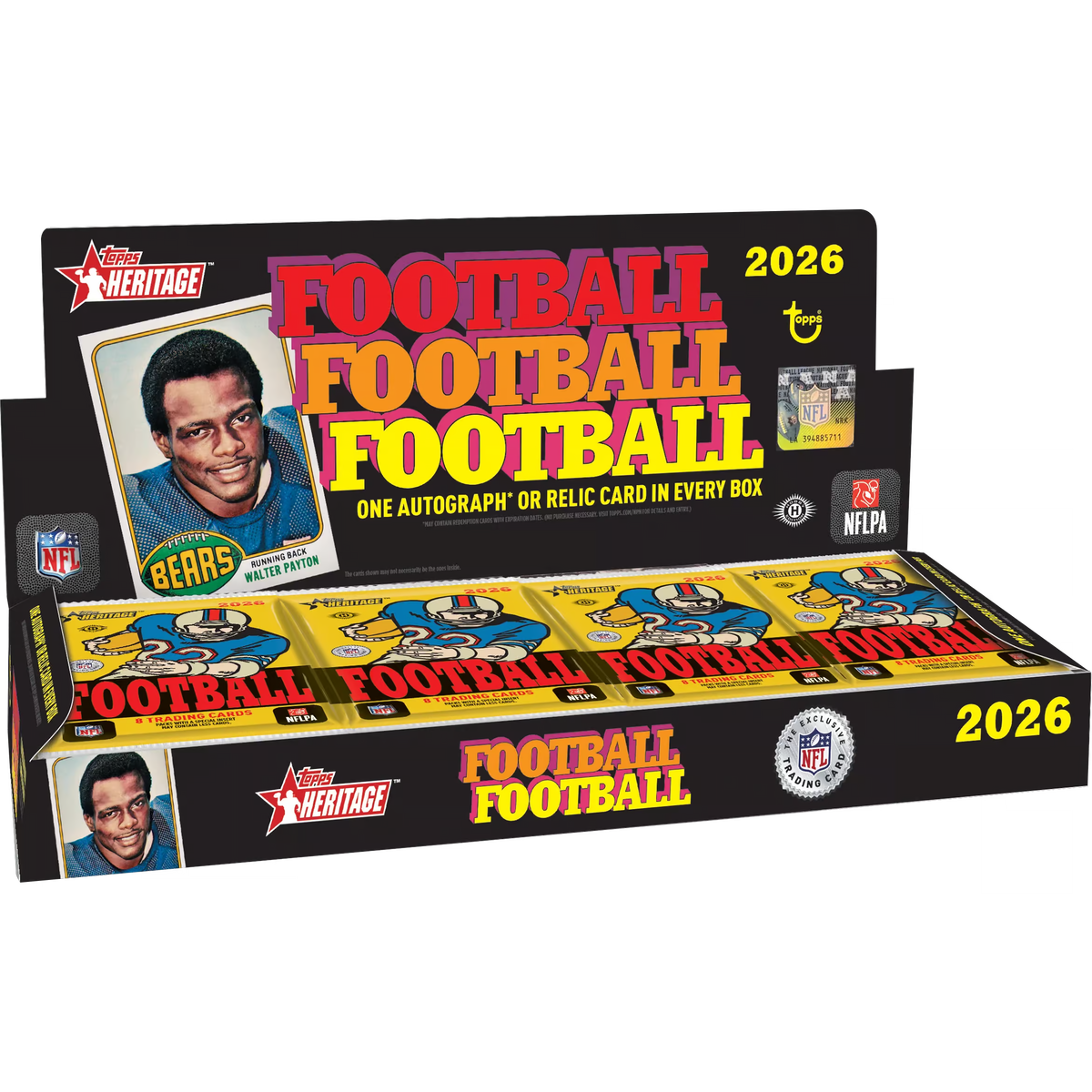 2026 Topps Heritage Football Hobby Box