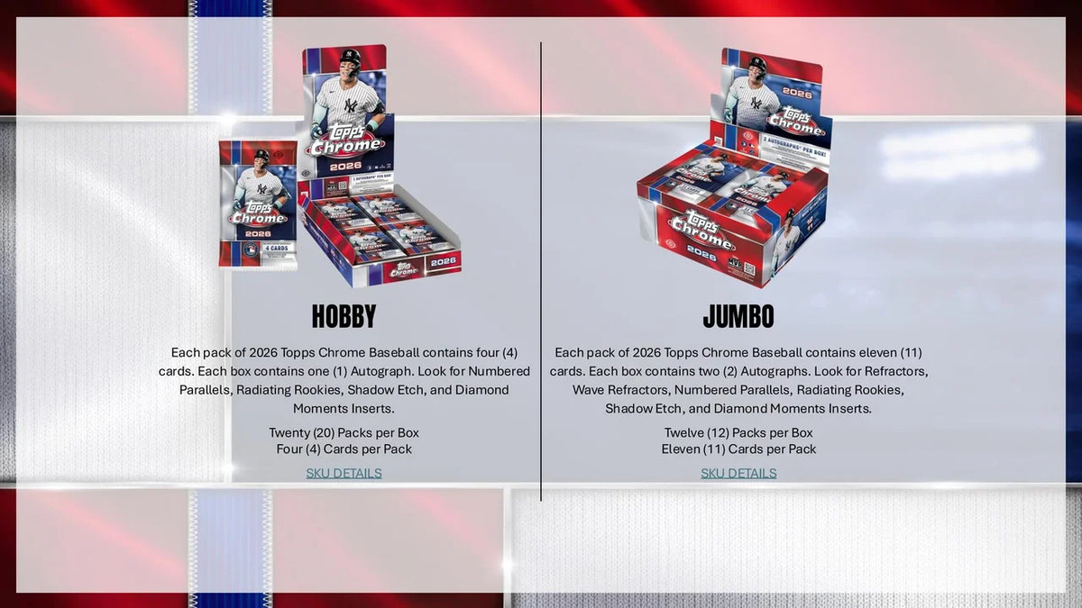2026 Topps Chrome Baseball Hobby Jumbo