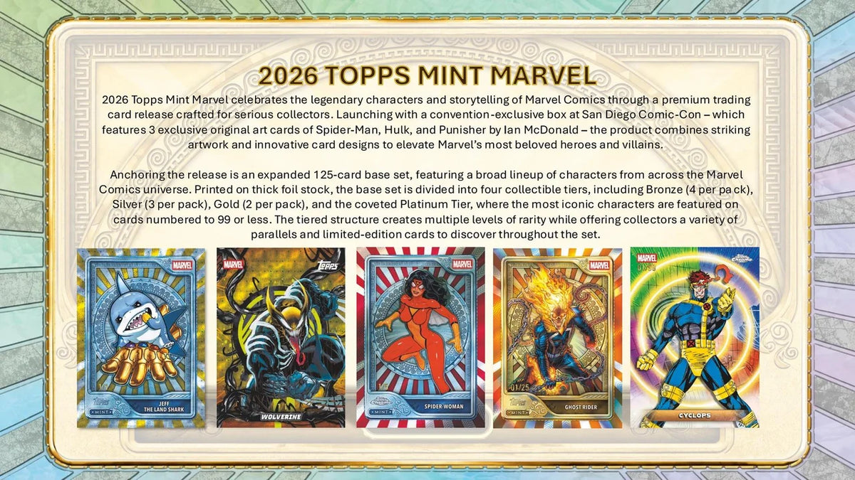 2026 topps Marvel Mint Hobby Box