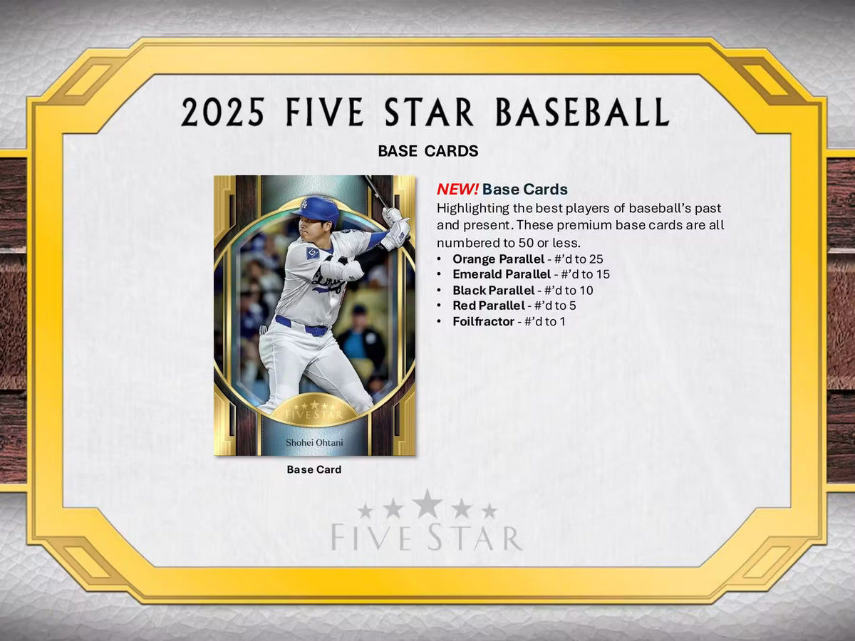 Topps Five Star Baseball 2025 Hobby Box