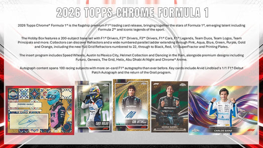 2026 Topps Chrome F1 Mega Box