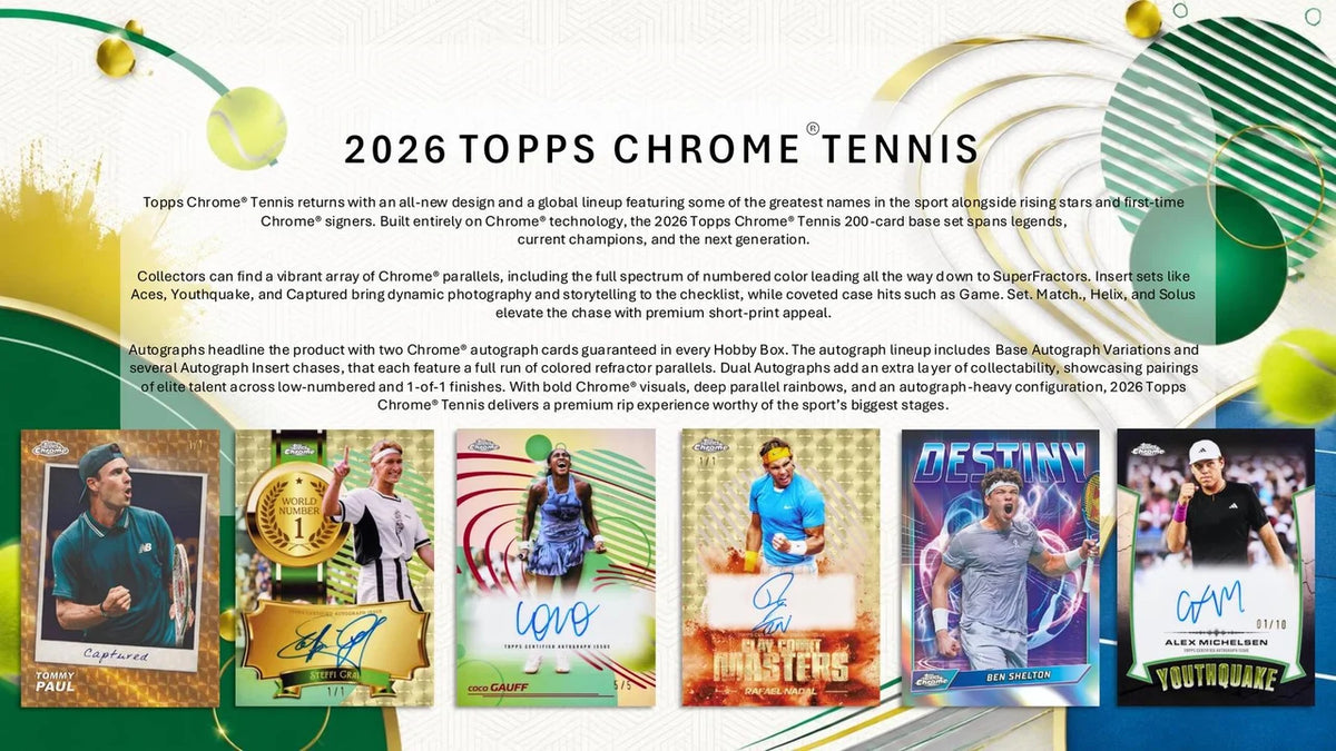 2026 Topps Chrome Tennis Delight