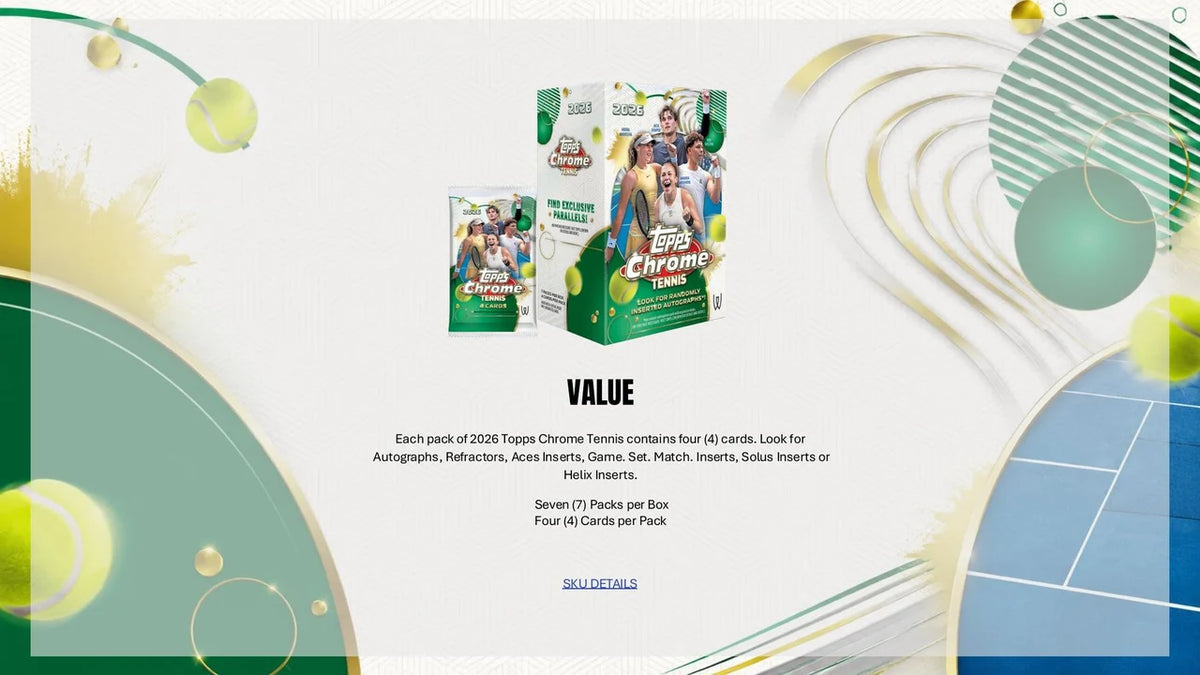 2026 Topps Chrome Tennis Value Box