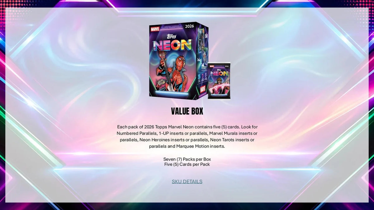 2026 Topps Marvel Neon Value Box