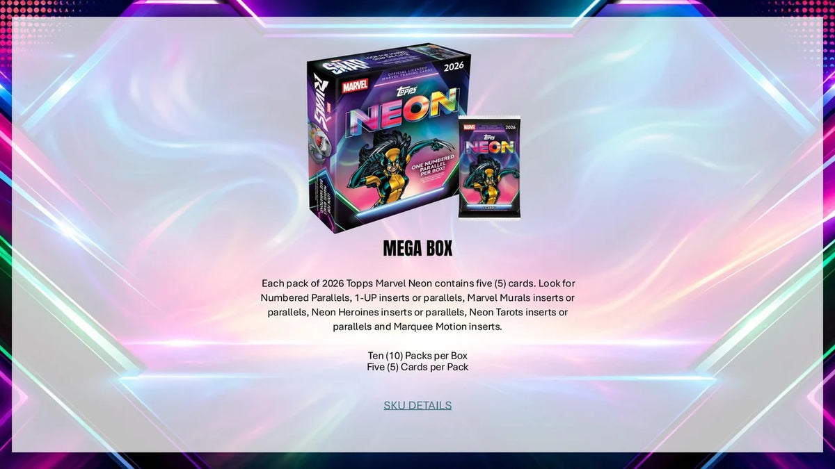 2026 Topps Marvel Neon Mega Box