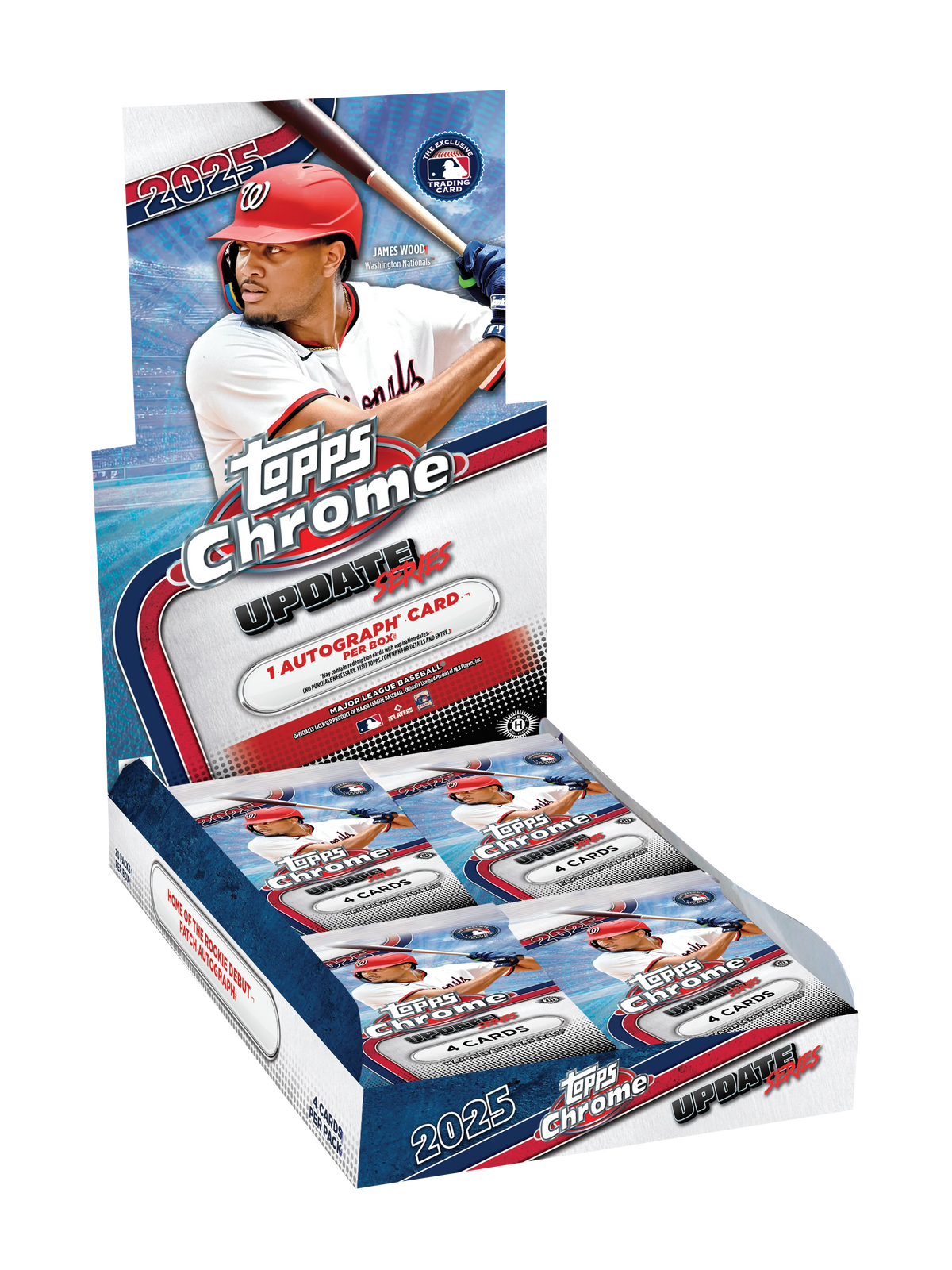 2025 Topps Chrome® Baseball Update Series - Hobby Box (1 Autograph per box)