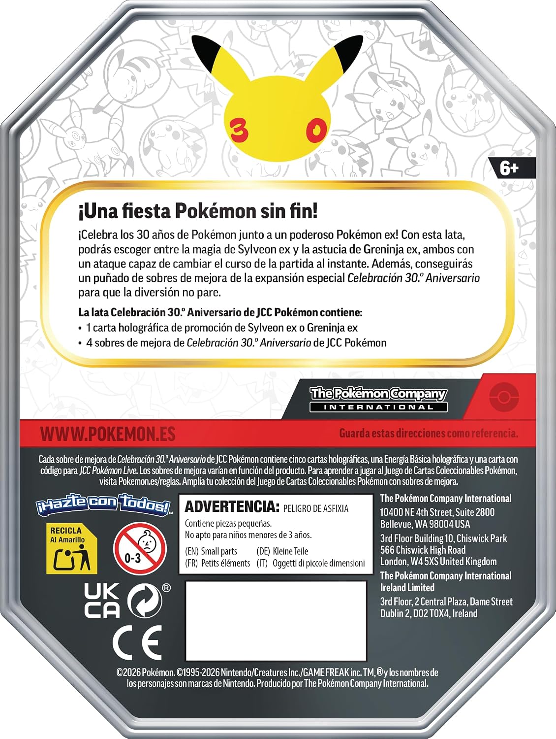Pokémon TCG: 30th Celebration Tin (Spanish)