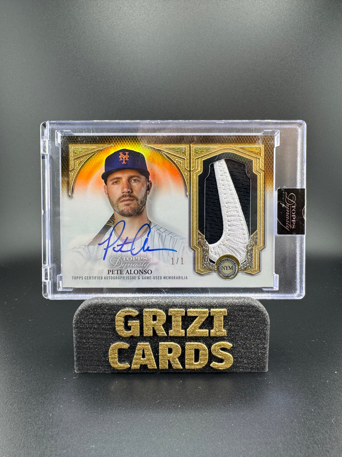 Pete Alonso – Topps Dynasty 2023 – Parche automático – 1/1
