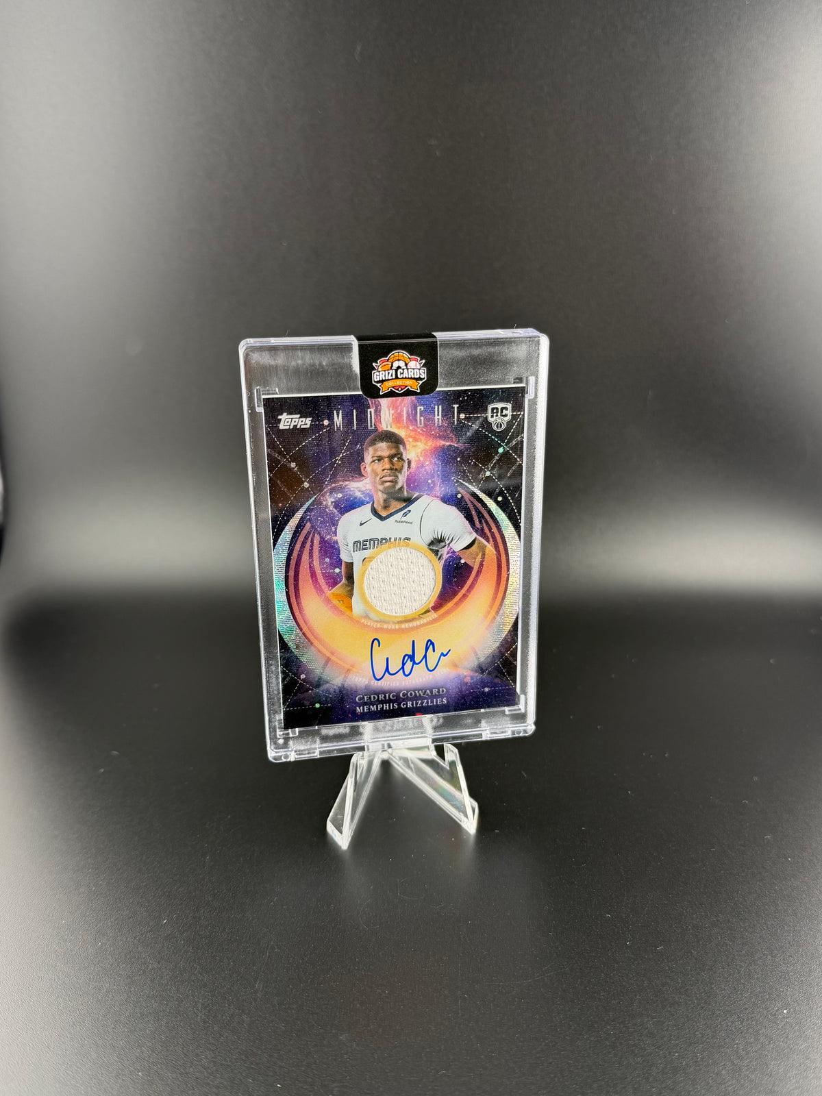 Cedric Coward – Rookie Jersey Auto – 2025 Topps Midnight