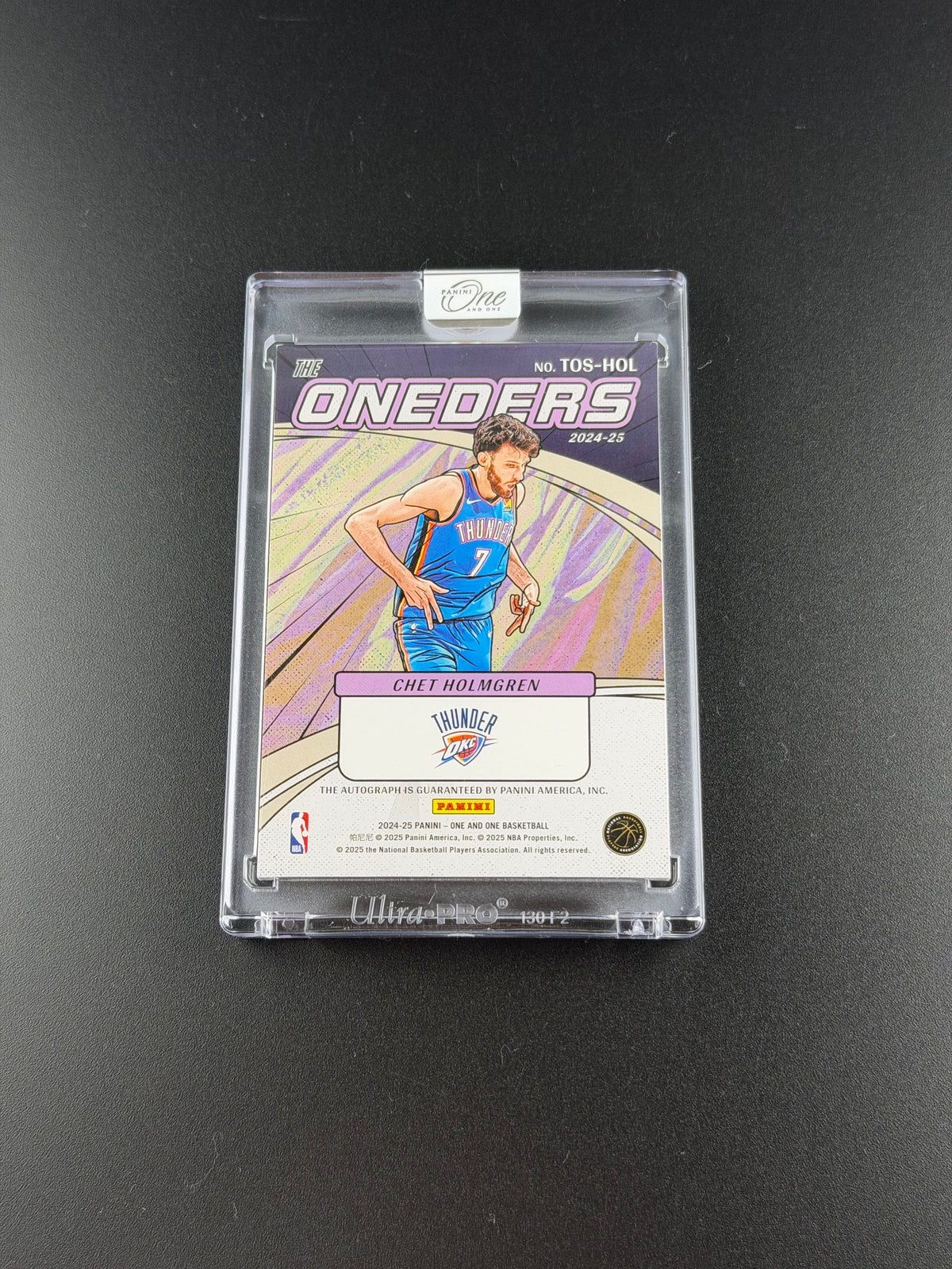 Chet Holmgren – Panini One and One 2024/25 – Autograph