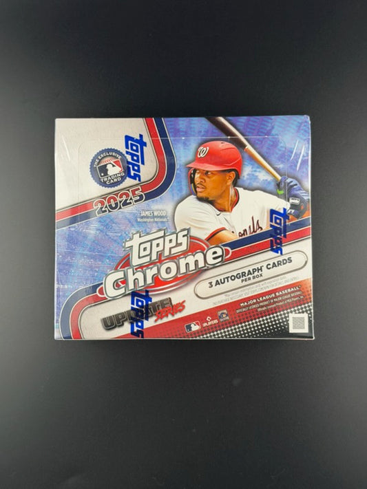 2025 Topps Chrome® Baseball Update Series - Jumbo Box (3 Autographs Per Box)