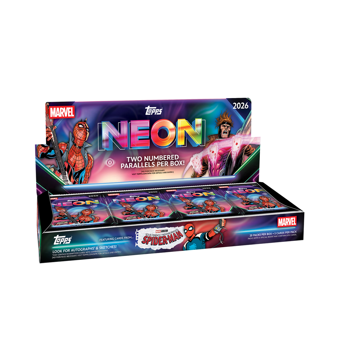 2026 Topps Marvel Neon Hobby Box
