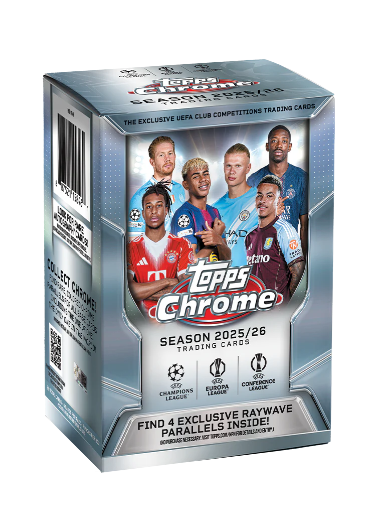 Topps Chrome UEFA Club Competitions 2025-26 Value Box