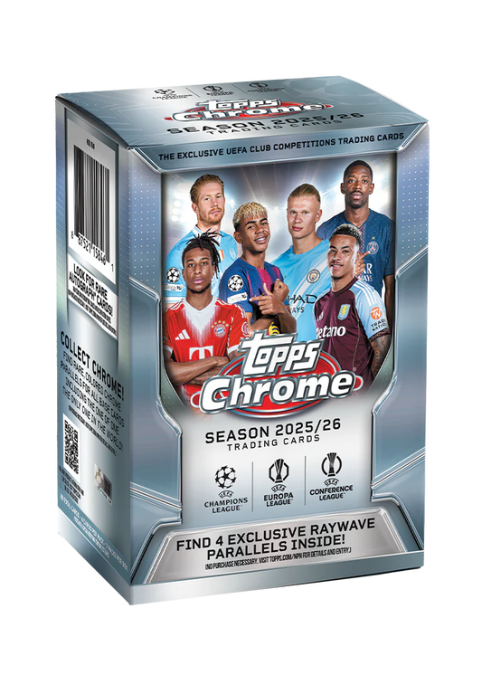 Topps Chrome UEFA Club Competitions 2025-26 Value Box