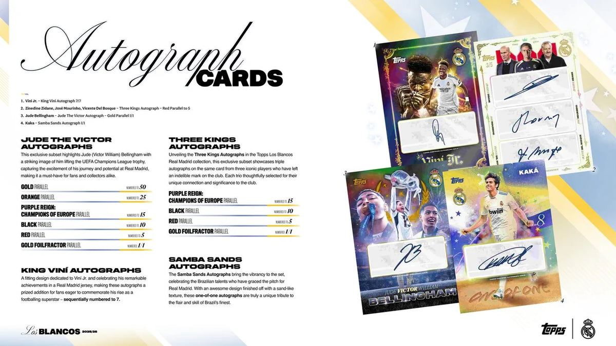 2025/26 Topps Real Madrid Los Blancos